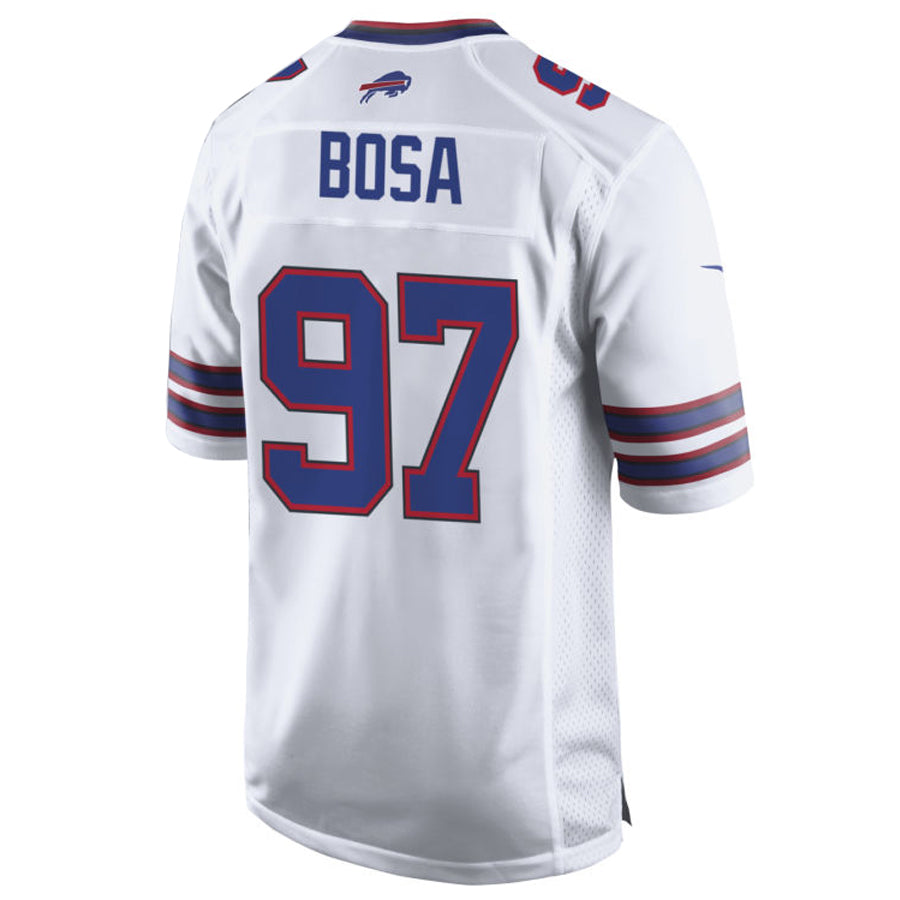 Custom #97 White BUF Football Shirt Top