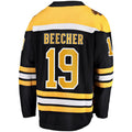 Custom #19 Black BOS Hockey Shirt Top