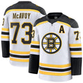 Custom #73 White BOS Hockey Shirt Top