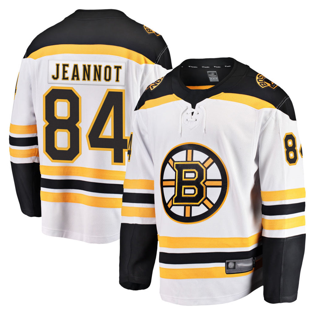 Custom #84 White BOS Hockey Shirt Top