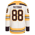 Custom #88 Cream BOS Hockey Shirt Top