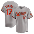 Custom #17 Gray BAL Baseball Shirt Top