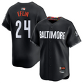 Custom #24 Black City Connect BAL Baseball Shirt Top
