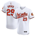 Custom #29 White BAL Baseball Shirt Top
