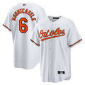 Custom #6 White BAL Baseball Shirt Top