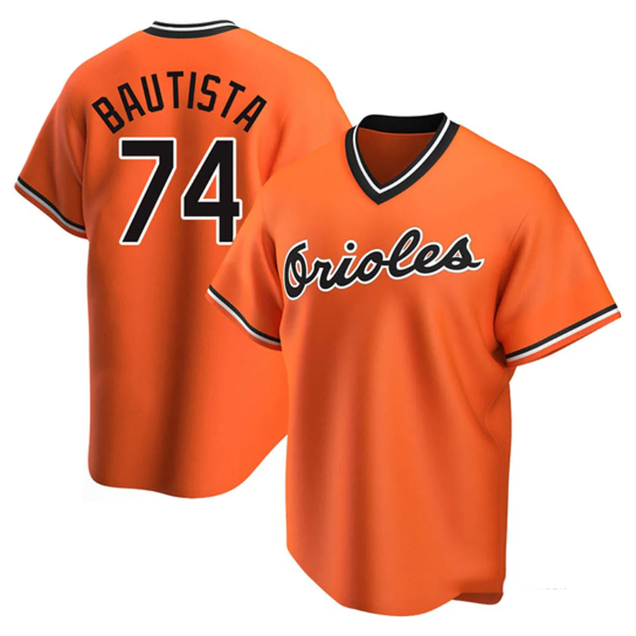 Custom #74 BAUTISTA Pro Stitched Jersey - Premium Edition