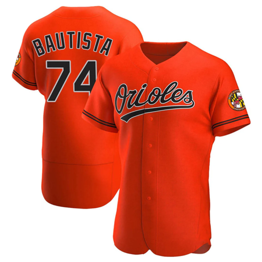 Custom #74 BAUTISTA Pro Stitched Jersey - Premium Edition