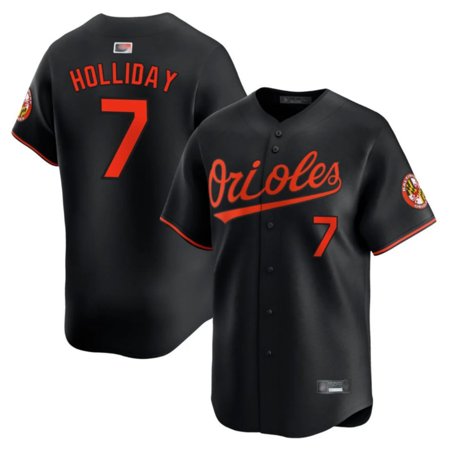 Custom #7 Black BAL Baseball Shirt Top