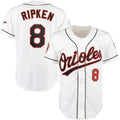Custom #8 White BAL Baseball Shirt Top