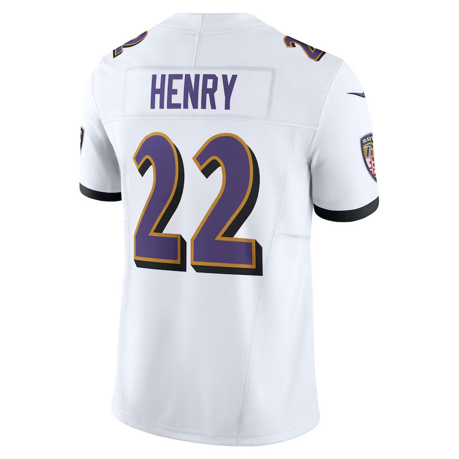 Custom #22 White BAL Football Shirt Top