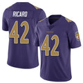 Custom #42 Purple BAL Football Shirt Top