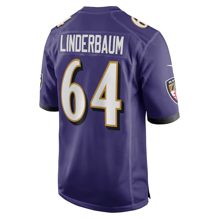 Custom #64 Purple BAL Football Shirt Top