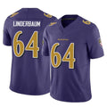 Custom #64 Purple BAL Football Shirt Top