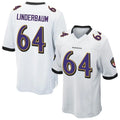 Custom #64 White BAL Football Shirt Top