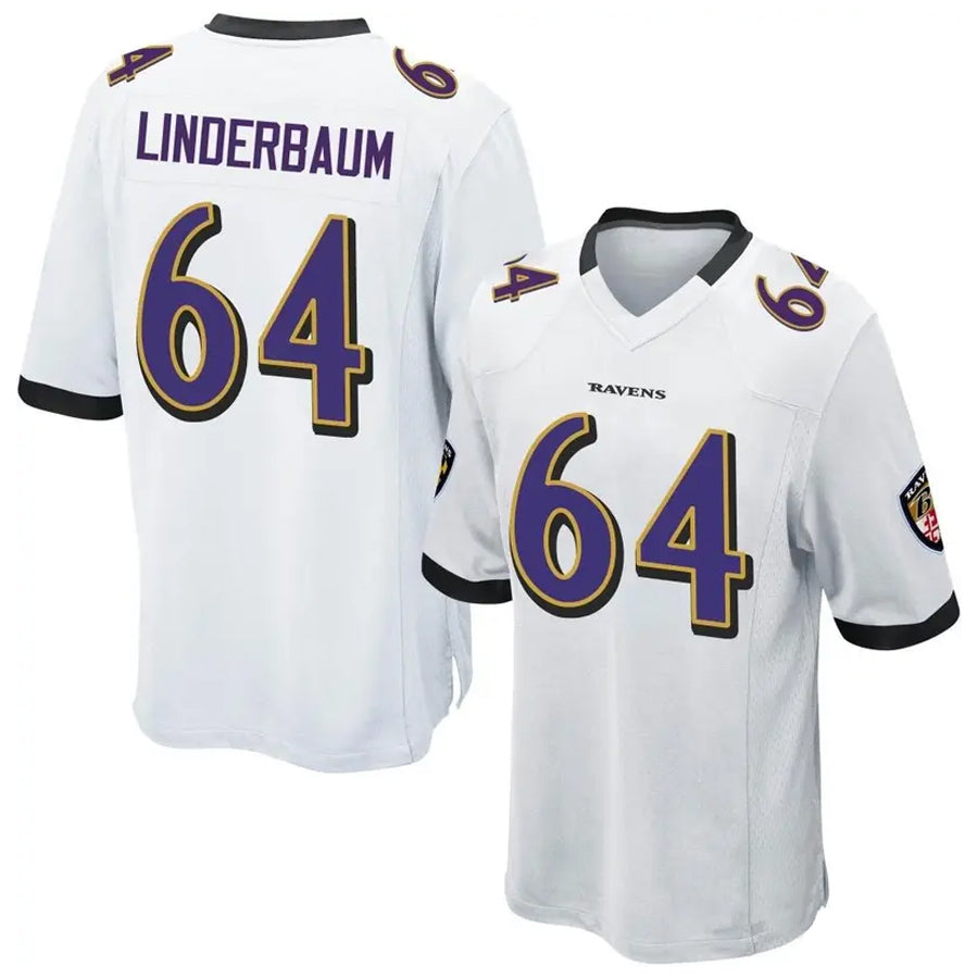 Custom #64 White BAL Football Shirt Top