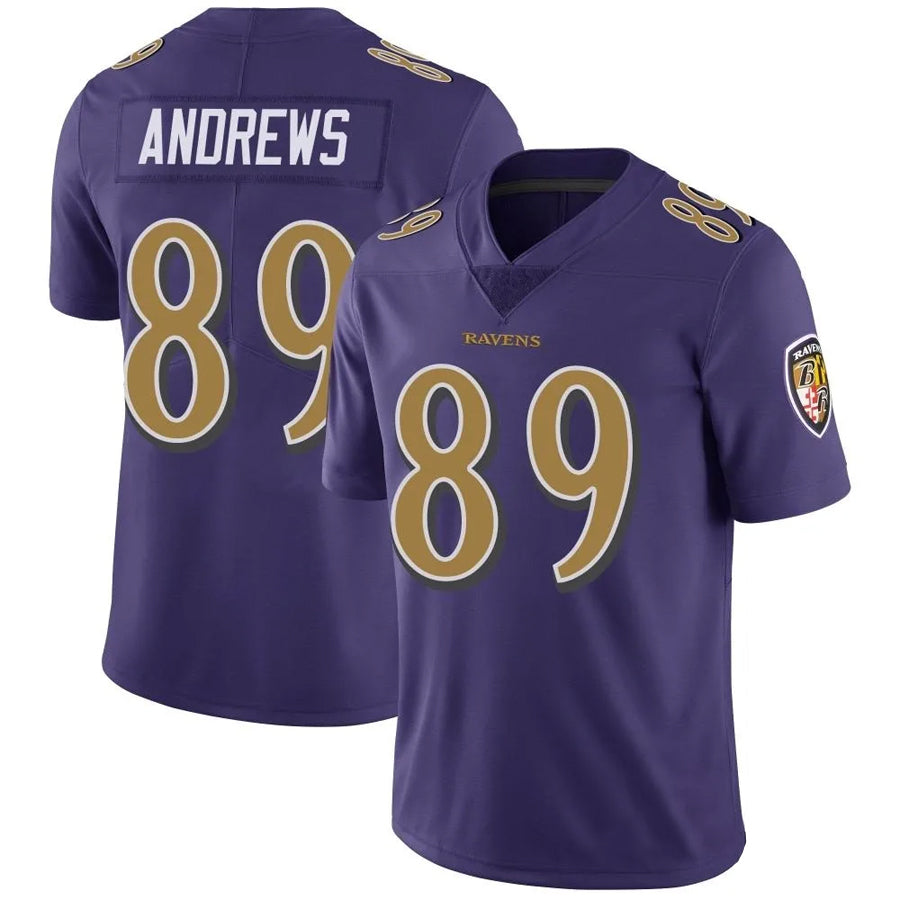Custom #89 Purple BAL Football Shirt Top
