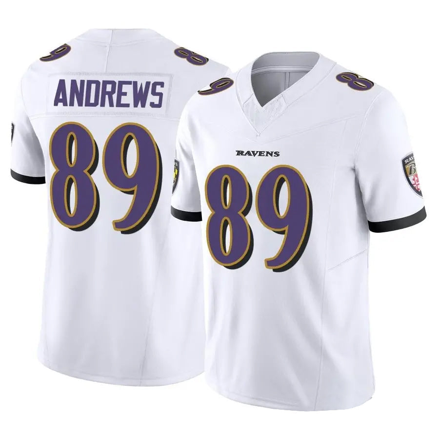 Custom #89 White BAL Football Shirt Top