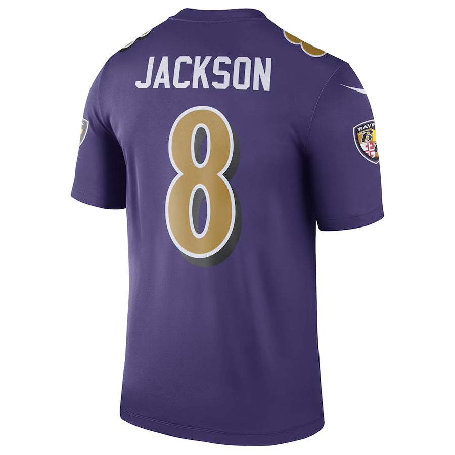 Custom #8 Purple BAL Football Shirt Top