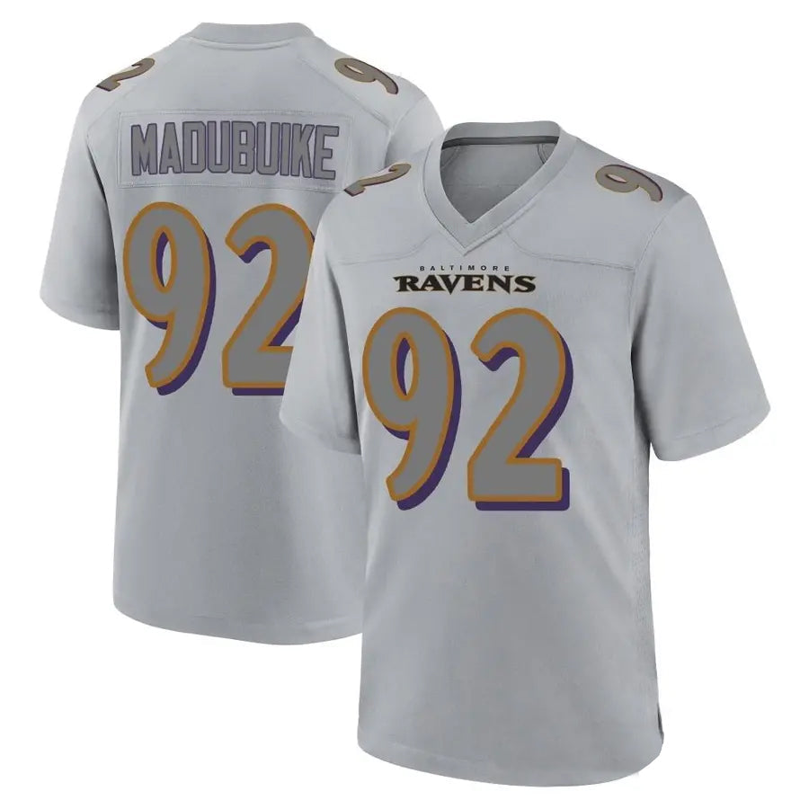 Custom #92 Gray BAL Football Shirt Top
