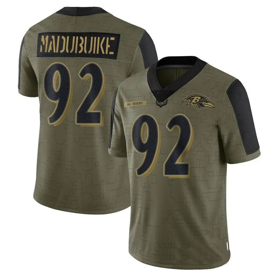 Custom #92 Olive BAL Football Shirt Top