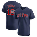 Custom #16 Navy BOS Baseball Shirt Top