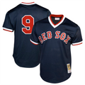 Custom #9 Navy BOS Baseball Shirt Top