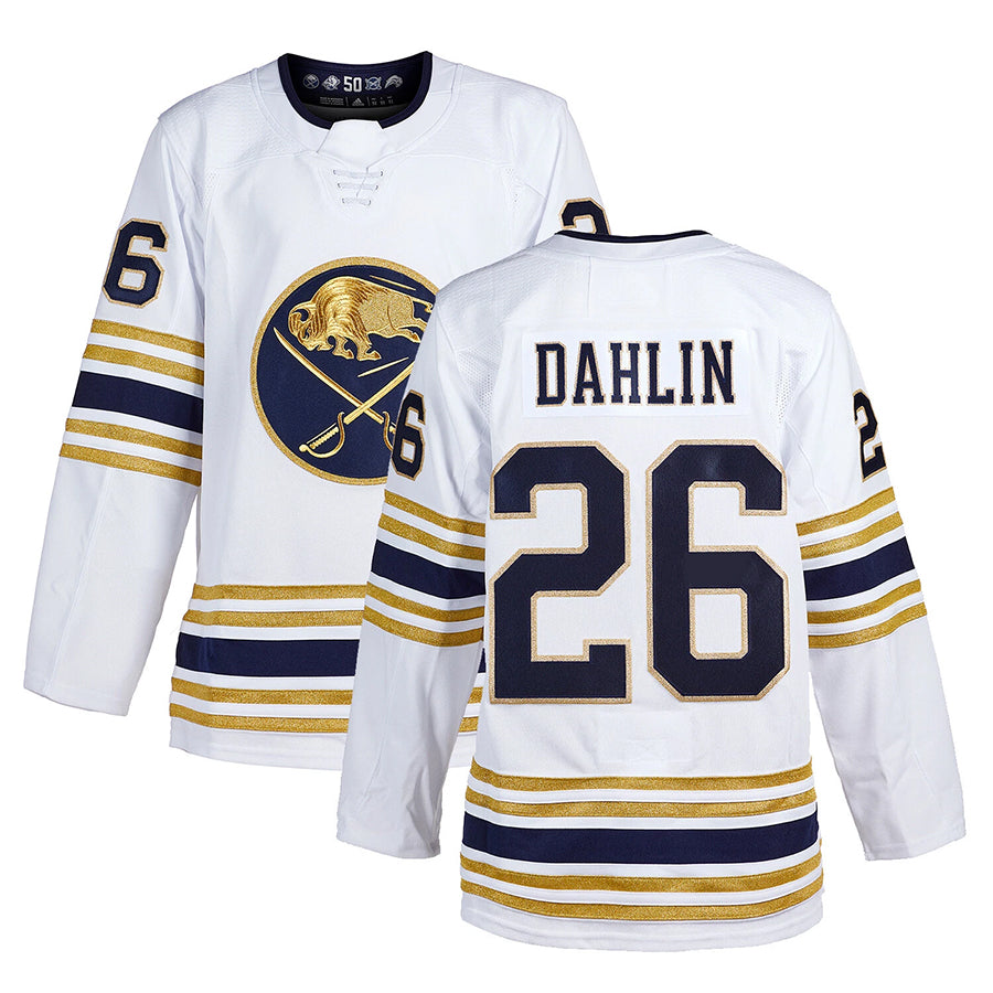 Custom #26 White BUF Hockey Shirt Top