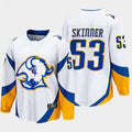 Custom #53 White BUF Hockey Shirt Top