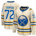 Custom #72 Cream BUF Hockey Shirt Top