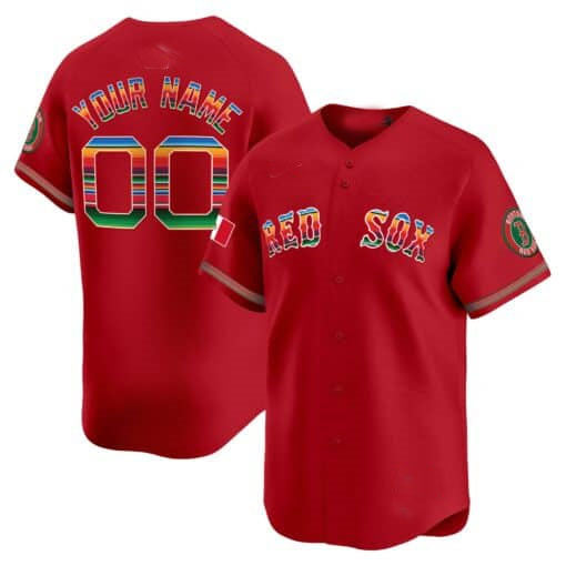 Custom B.Red Sox Mexico Vapor Premier Limited篓C All Stitched Baseball Jerseys