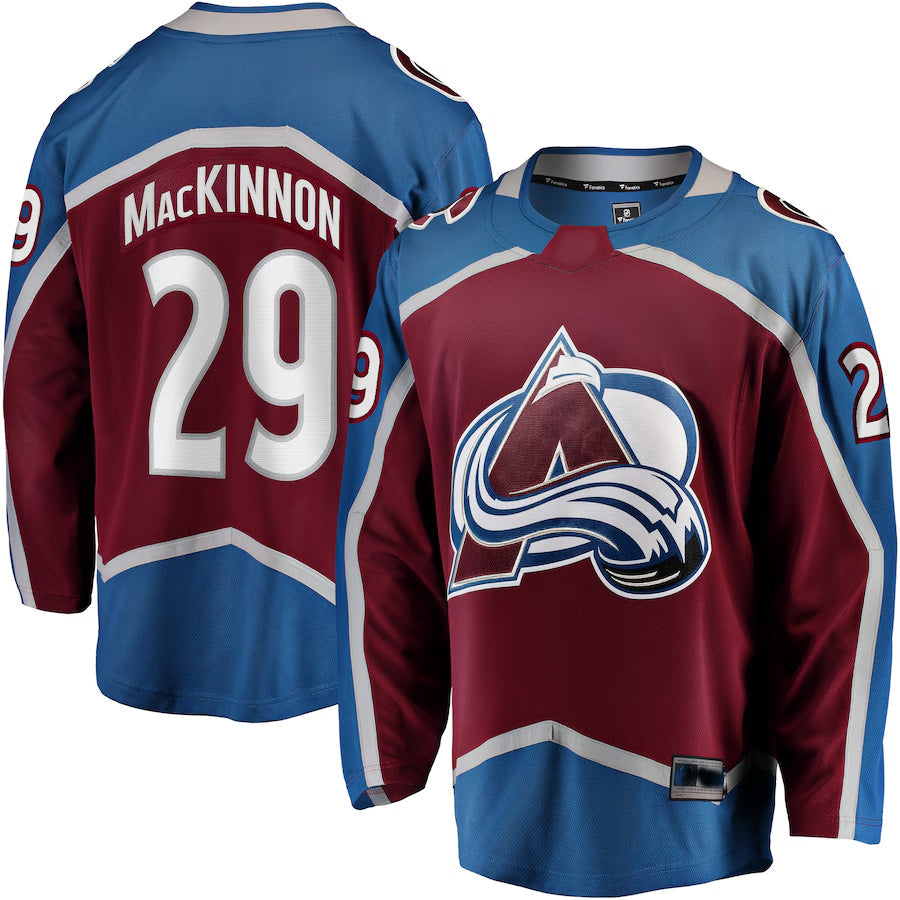 Custom #29 Burgundy COL Hockey Shirt Top