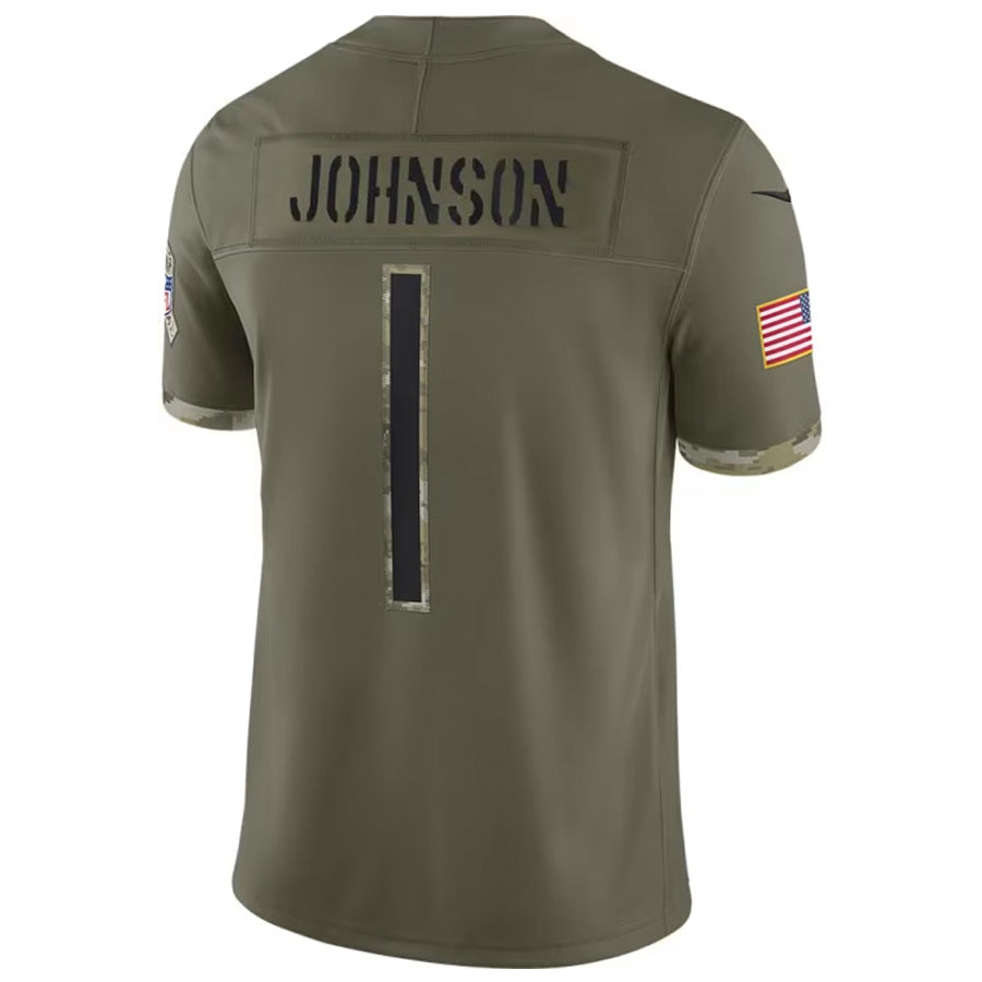 Custom #1 JOHNSON Pro Stitched Jersey - Premium Edition