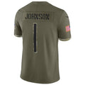 Custom #1 JOHNSON Pro Stitched Jersey - Premium Edition