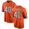 Custom #40 Orange CHI Football Shirt Top