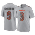 Custom #9 Gray CHI Football Shirt Top