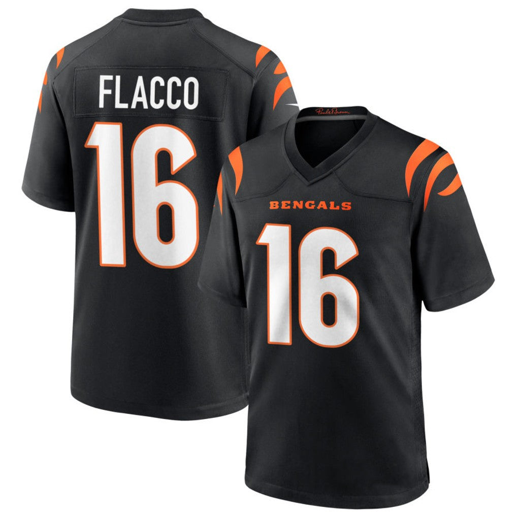 Custom #16 Black CIN Football Shirt Top