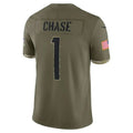 Custom #1 Olive CIN Football Shirt Top