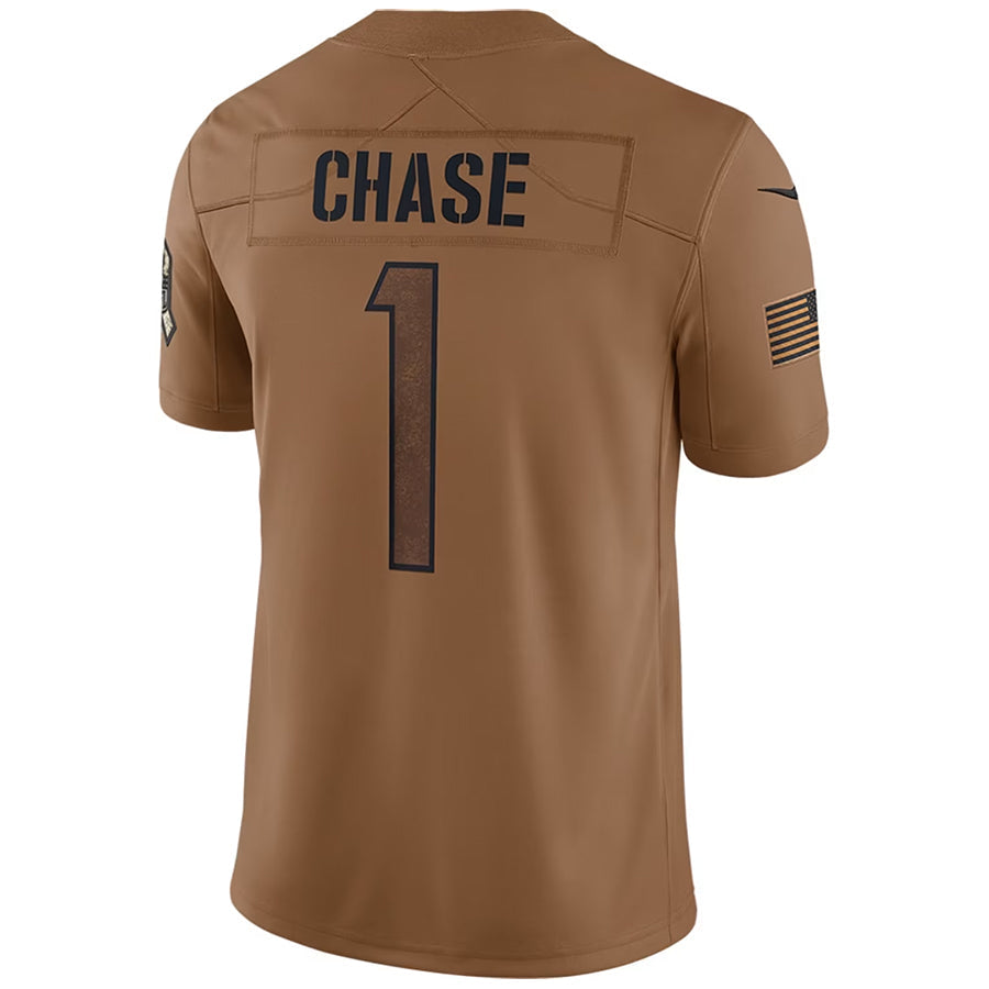 Custom #1 Brown CIN Football Shirt Top