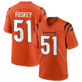 Custom #51 Orange CIN Football Shirt Top