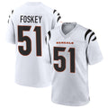 Custom #51 White CIN Football Shirt Top