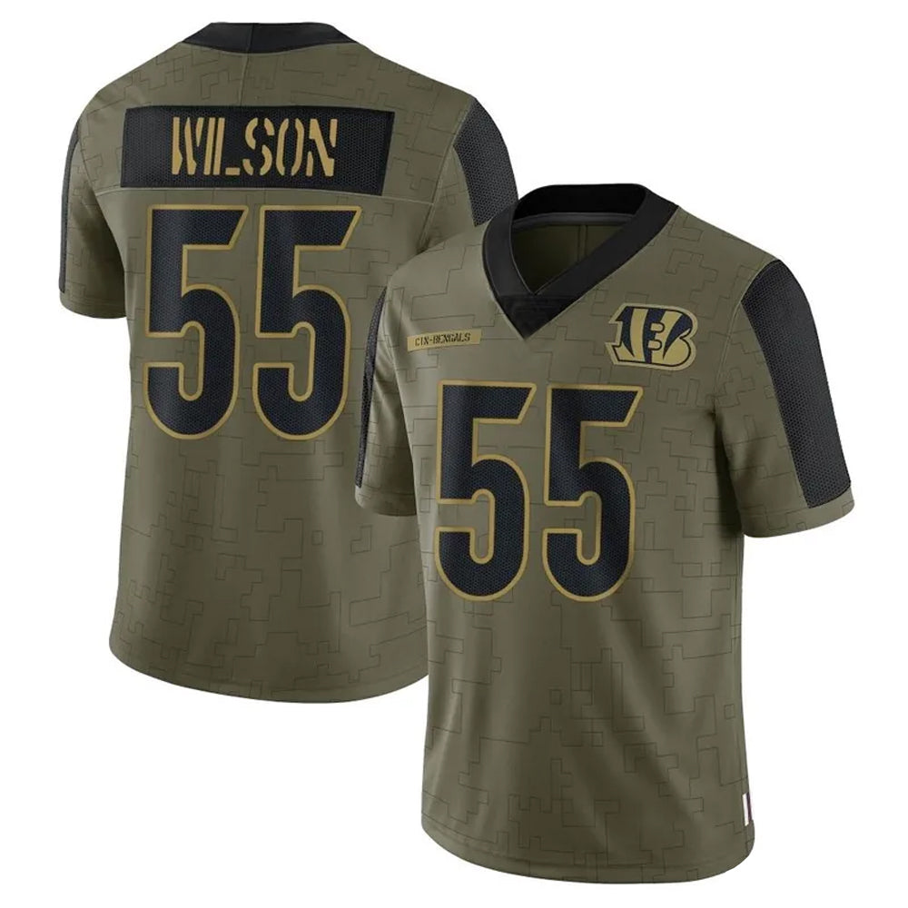 Custom #55 WILSON Pro Stitched Jersey - Premium Edition