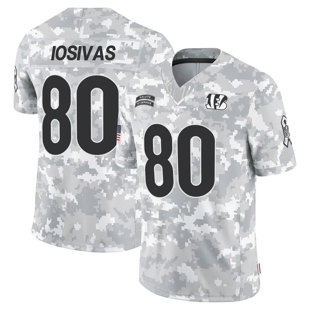 Custom #80 CIN Football Shirt Top
