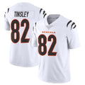 Custom #82 White CIN Football Shirt Top