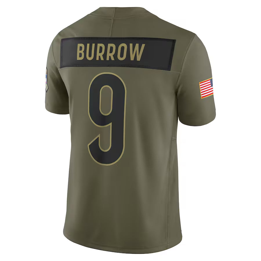 Custom #9 BURROW Pro Stitched Jersey - Premium Edition