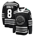 Custom #8 Black CHI Hockey Shirt Top