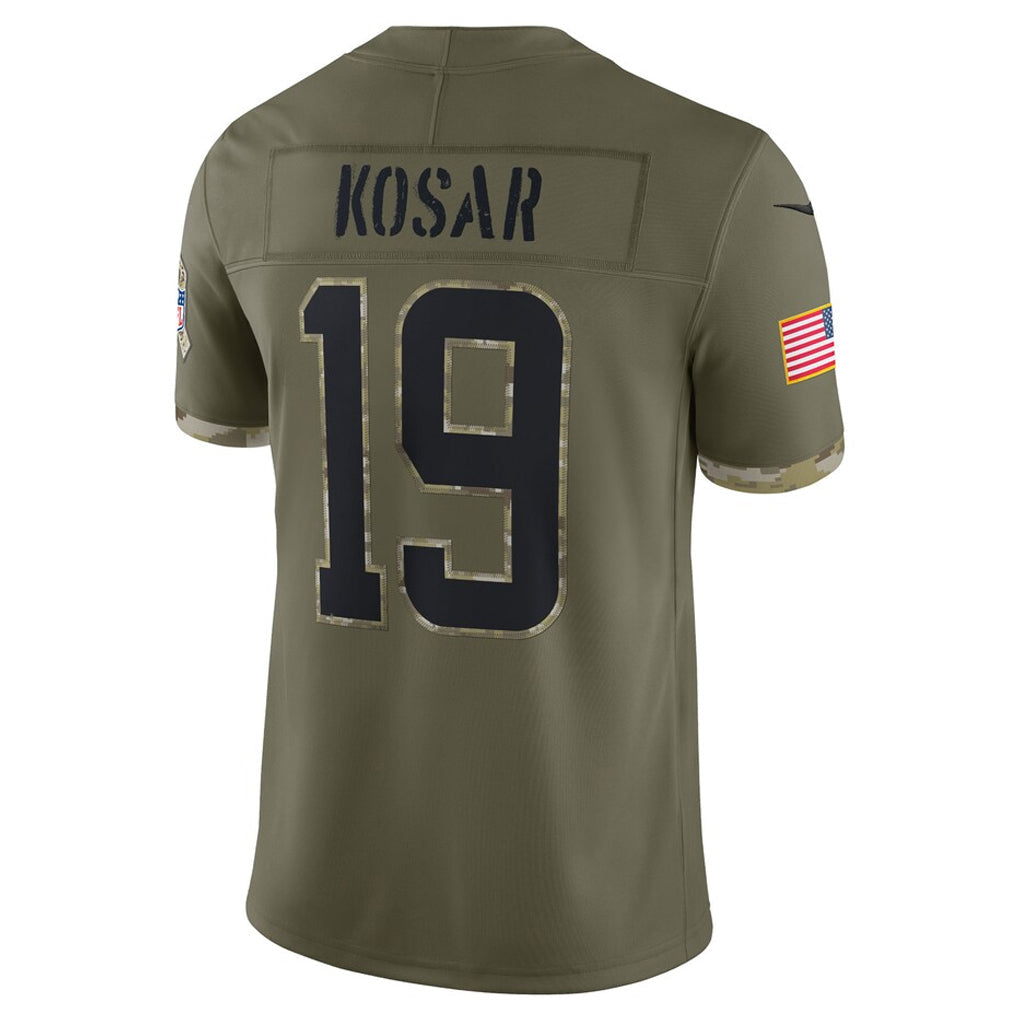 Custom #19 Olive CLE Football Shirt Top