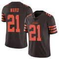 Custom #21 Brown CLE Football Shirt Top