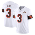 Custom #3 White CLE Football Shirt Top