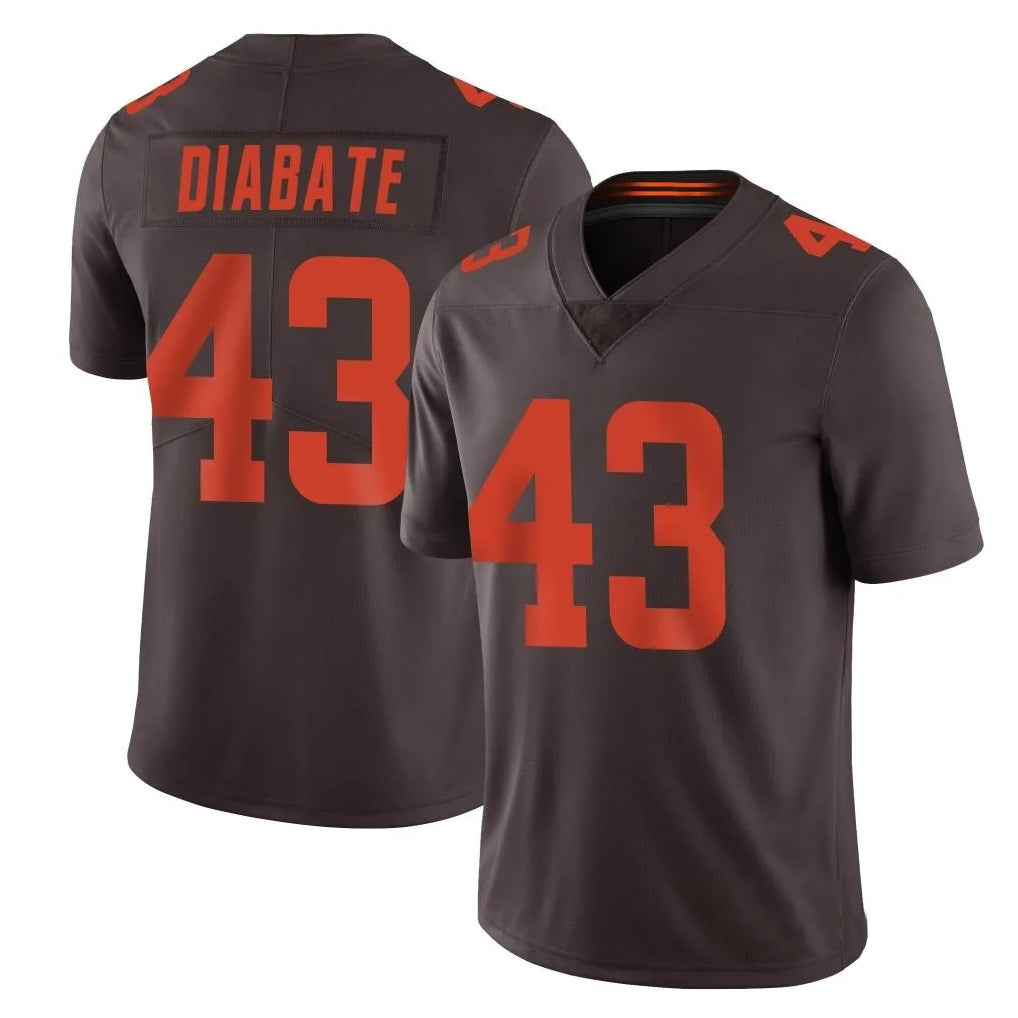 Custom #43 Brown CLE Football Shirt Top