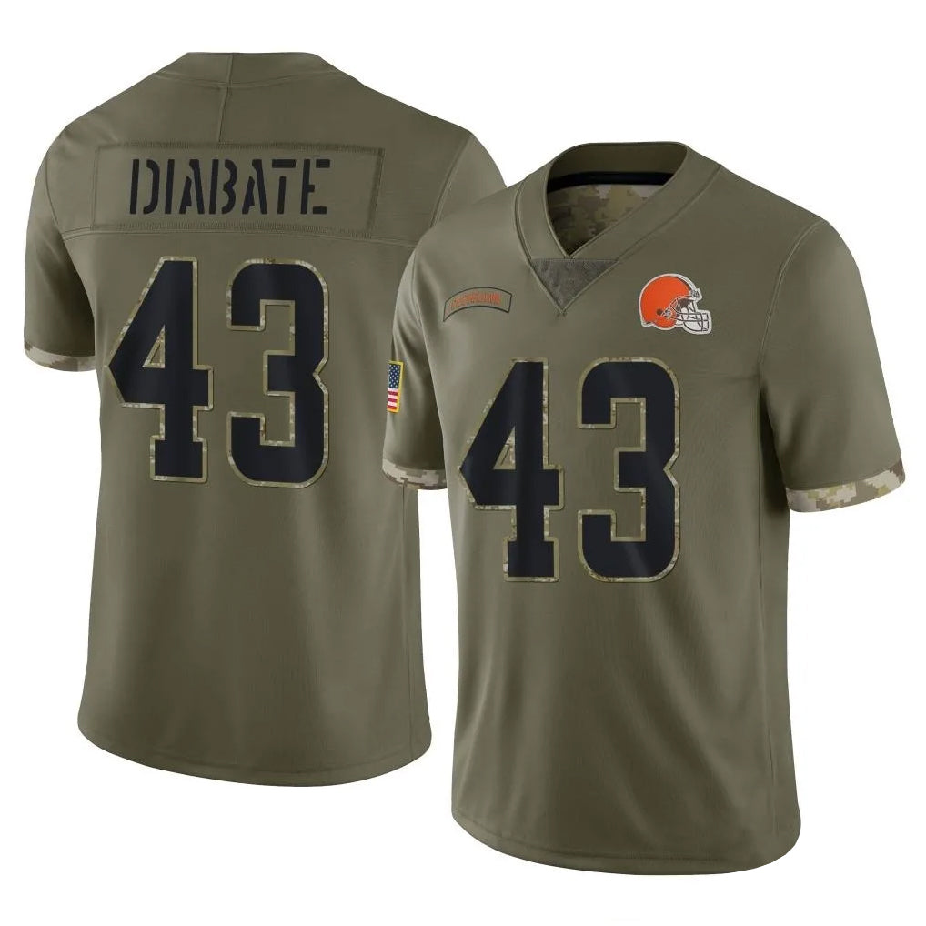Custom #43 DIABATE Pro Stitched Jersey - Premium Edition